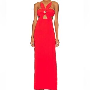 Ronny Kobo Raiza Dress in Tomato